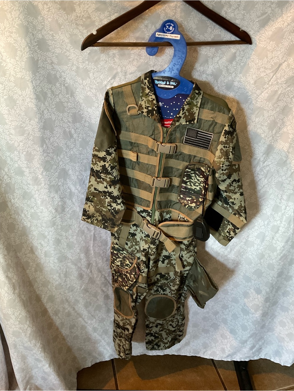 Kids Tactical Camouflage Costume - Green